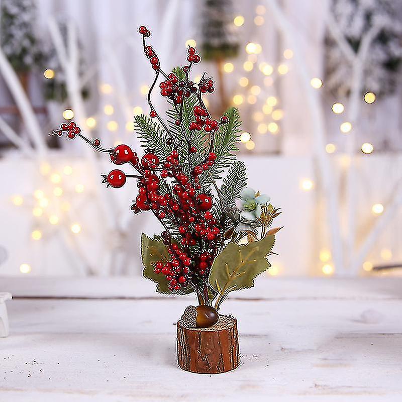 Wabjtam 3pcs Mini Christmas Tree | Includes Small Bag Base
