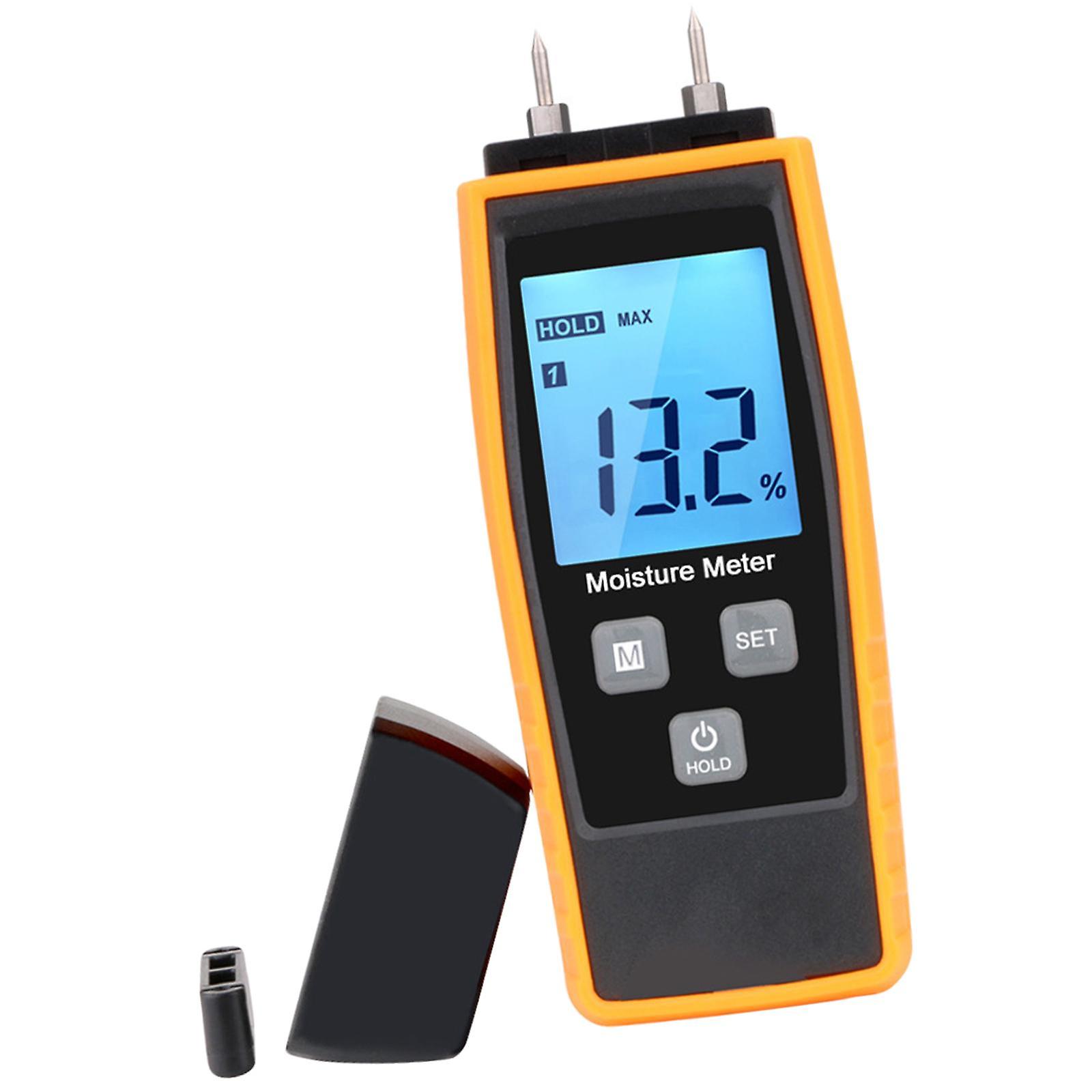 Portable Moisture Meter Needle Type Analyzer for Furniture LCD Display
