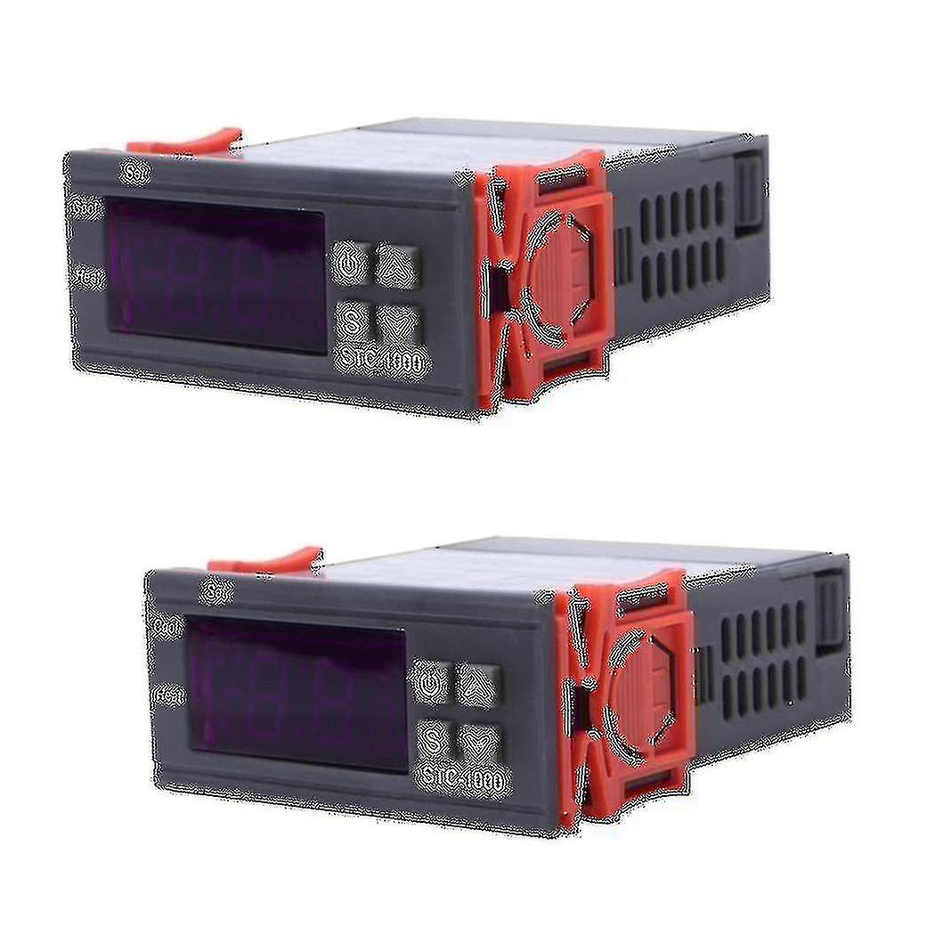 2x 220v Digital Stc-1000 Temperature Controller Thermostat Regulator+sensor Probe