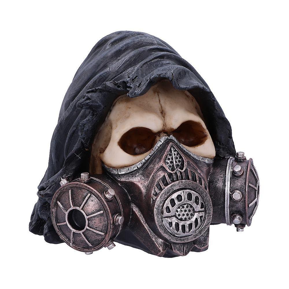 Catch Your Breath Steampunk Skull Figurine