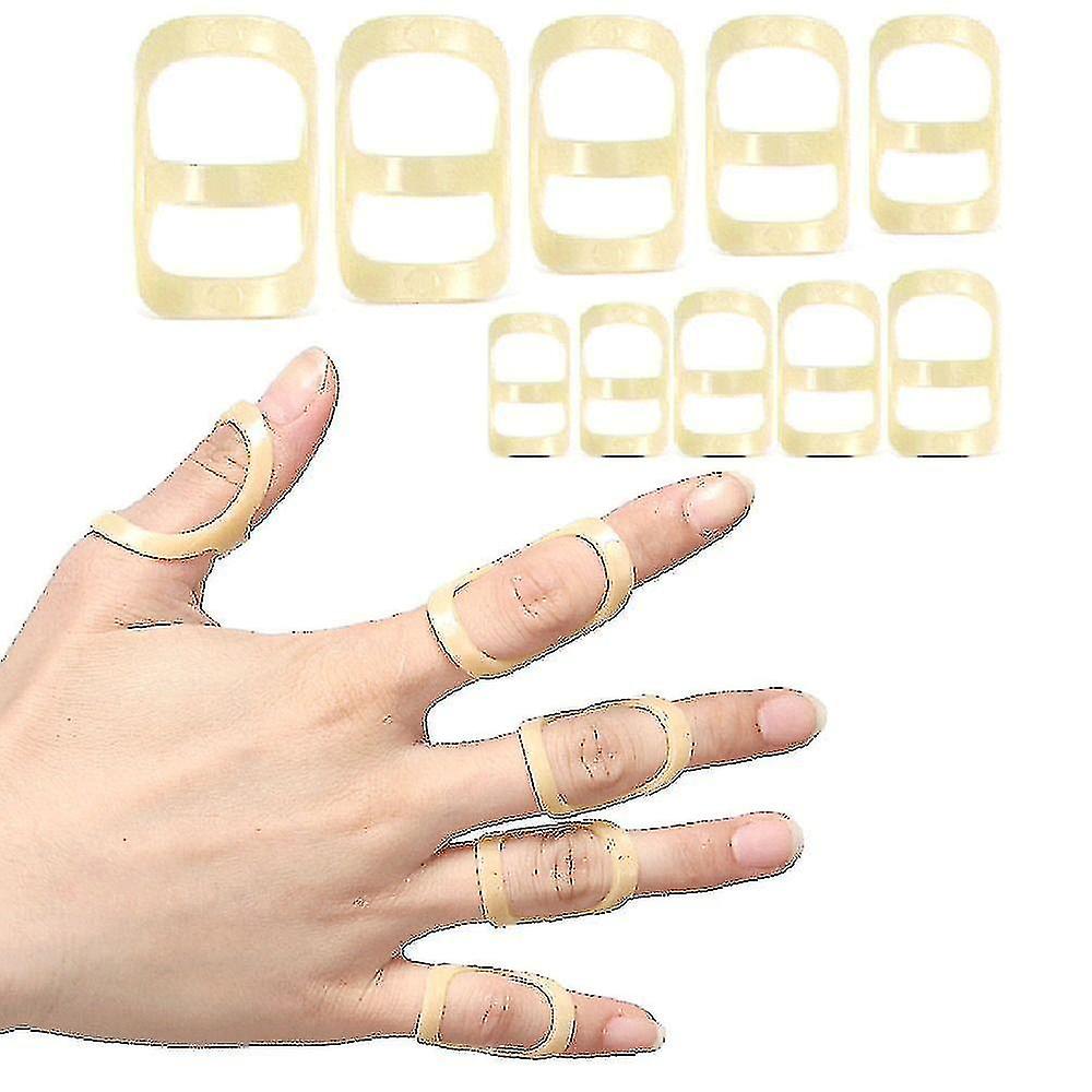 2pcs Finger Splint Finger Fixator Fixing Sleeve Joint Support Protection Oval 8 High Quality