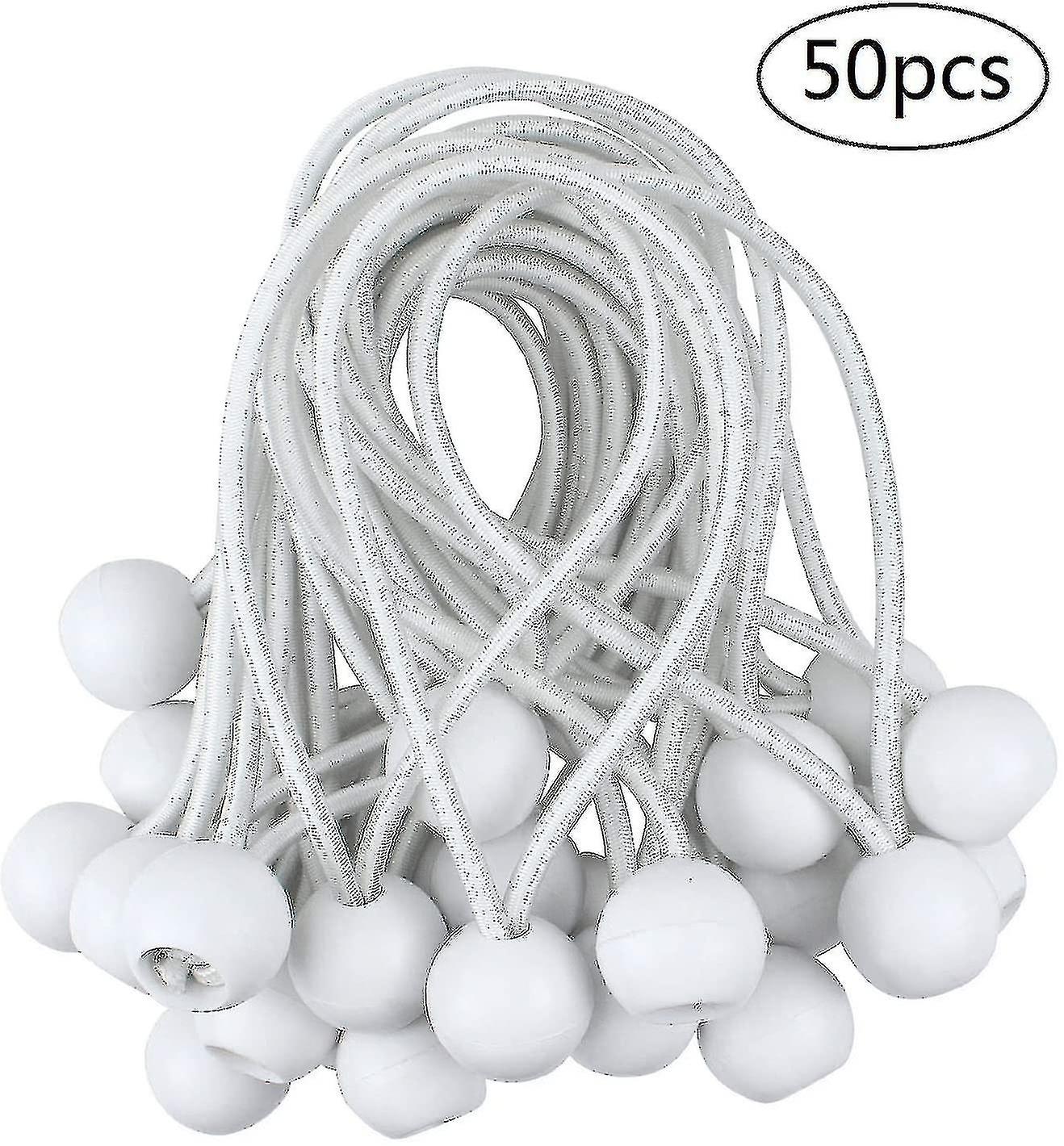 50 Pcs Elastic Ball Tensioner, Tarp Tensioner For Pavilion, Camping, Tent Cords, Curtains Extension Harness, 10cm