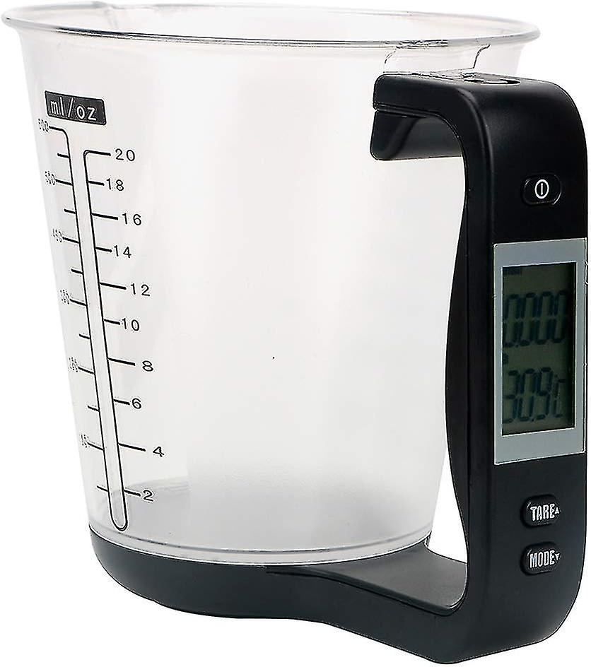 Household Lcd Baking Electronic Scale Electronic Measuring Cup Gram Scale (black)