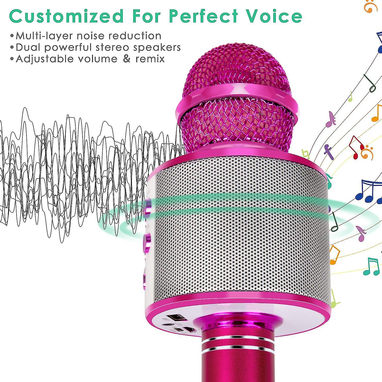 5 In 1 Children's Bluetooth Microphone With Speaker,portable Microphone Toy