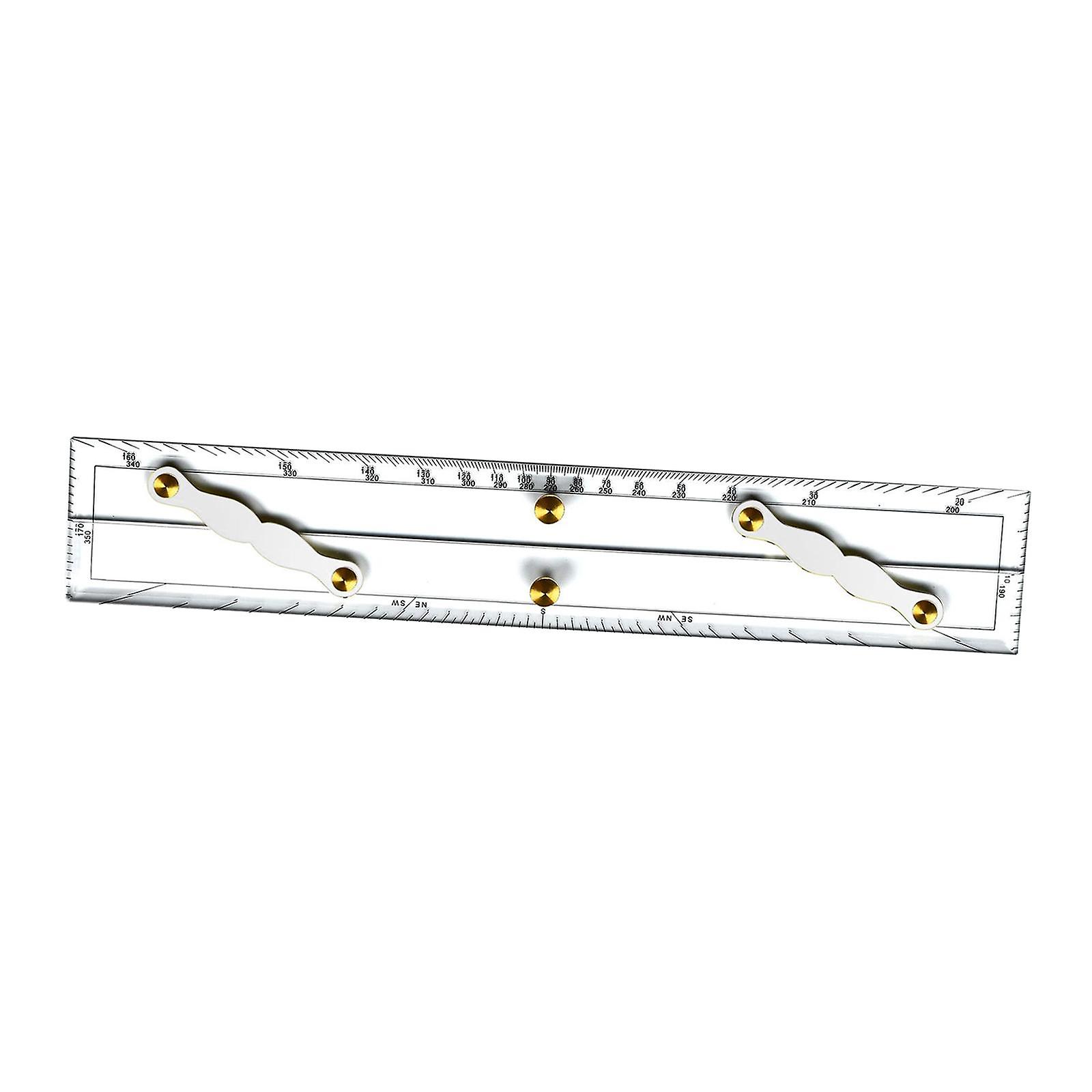 Navigation Parallel Ruler Easy to Use Roll Ruler for Office Measuring 600mm