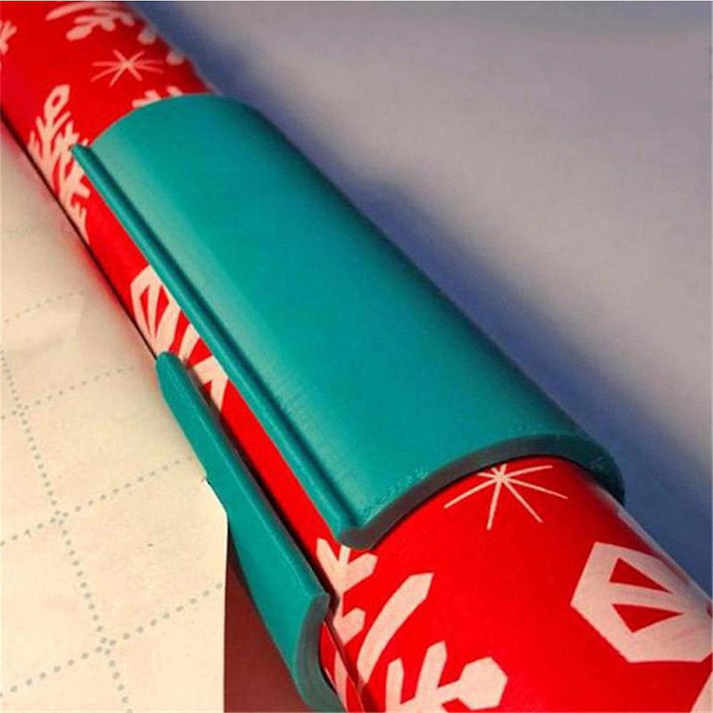 Wrapping Paper Cutter, Birthday & Christmas Gift Wrap Cutter Easy Quick To Cut Portable Sliding Wrapping Paper Roll Cutting Tool Supplies For Most Of