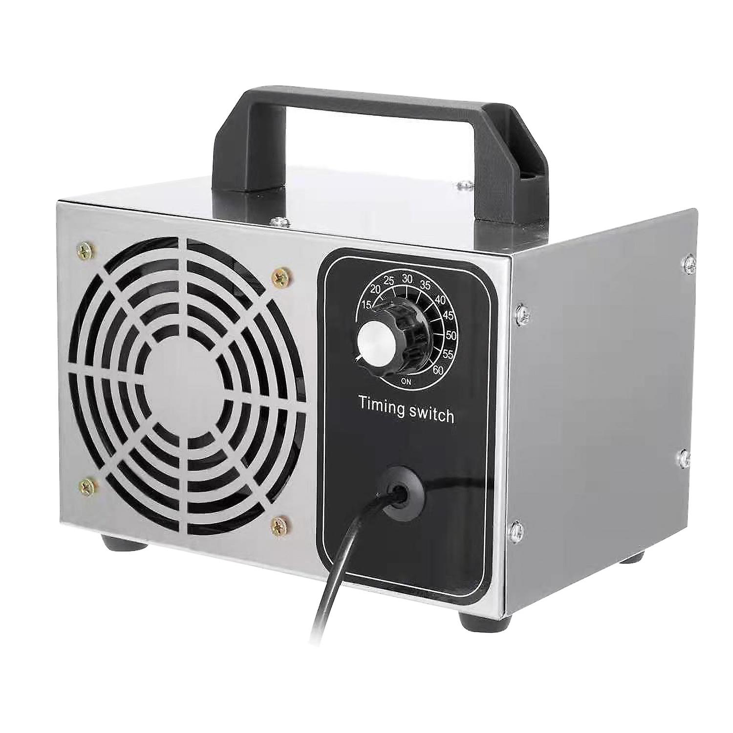 Ozongenerator, 32 g/h Ozonmaschine O3 Luftreiniger Lufterfrischer für Zuhause, Küche, Büro, Auto Silber 32g output and US plug