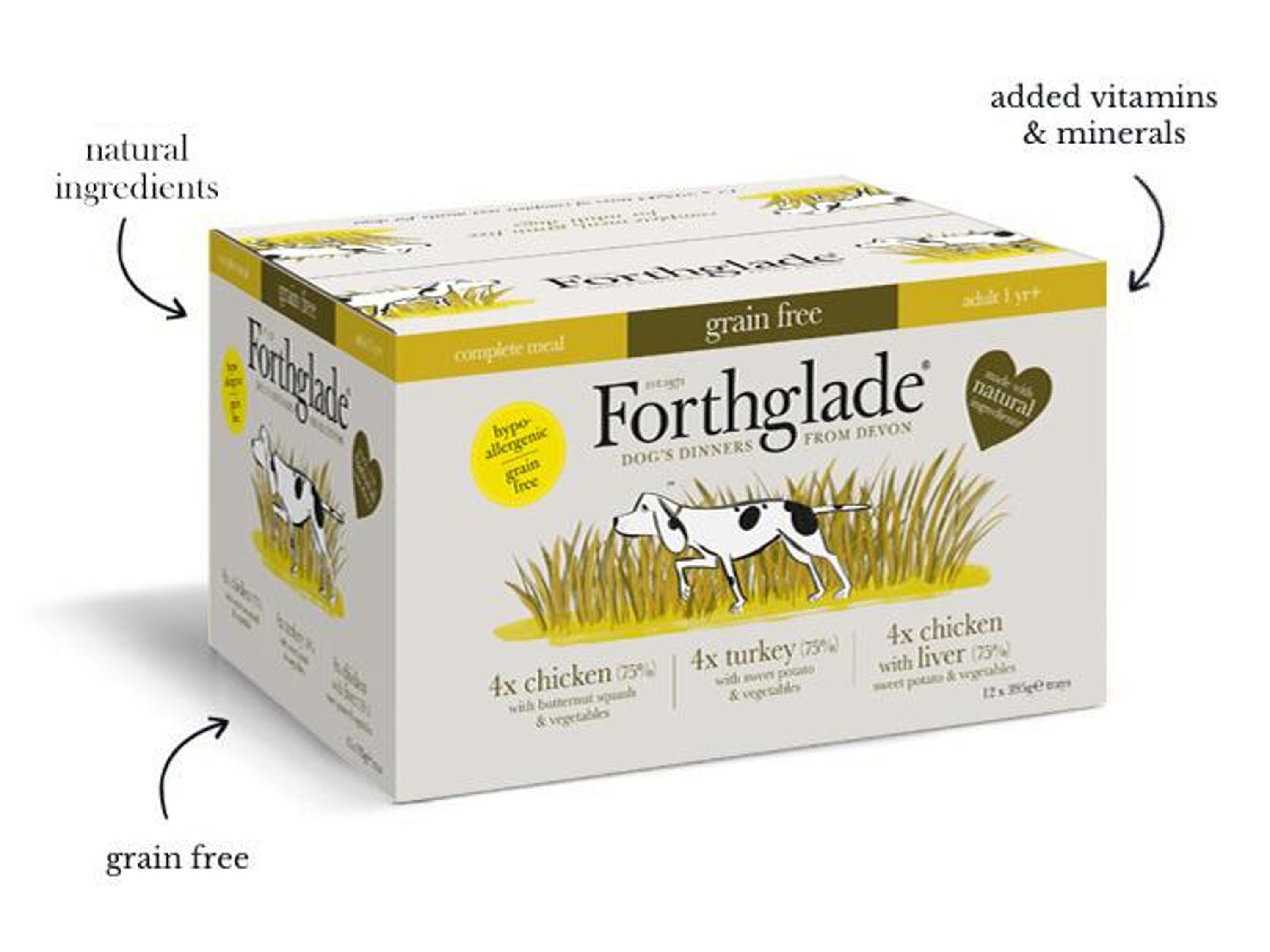 Forthglade 完整家禽狗湿粮 12 包 x 395 克