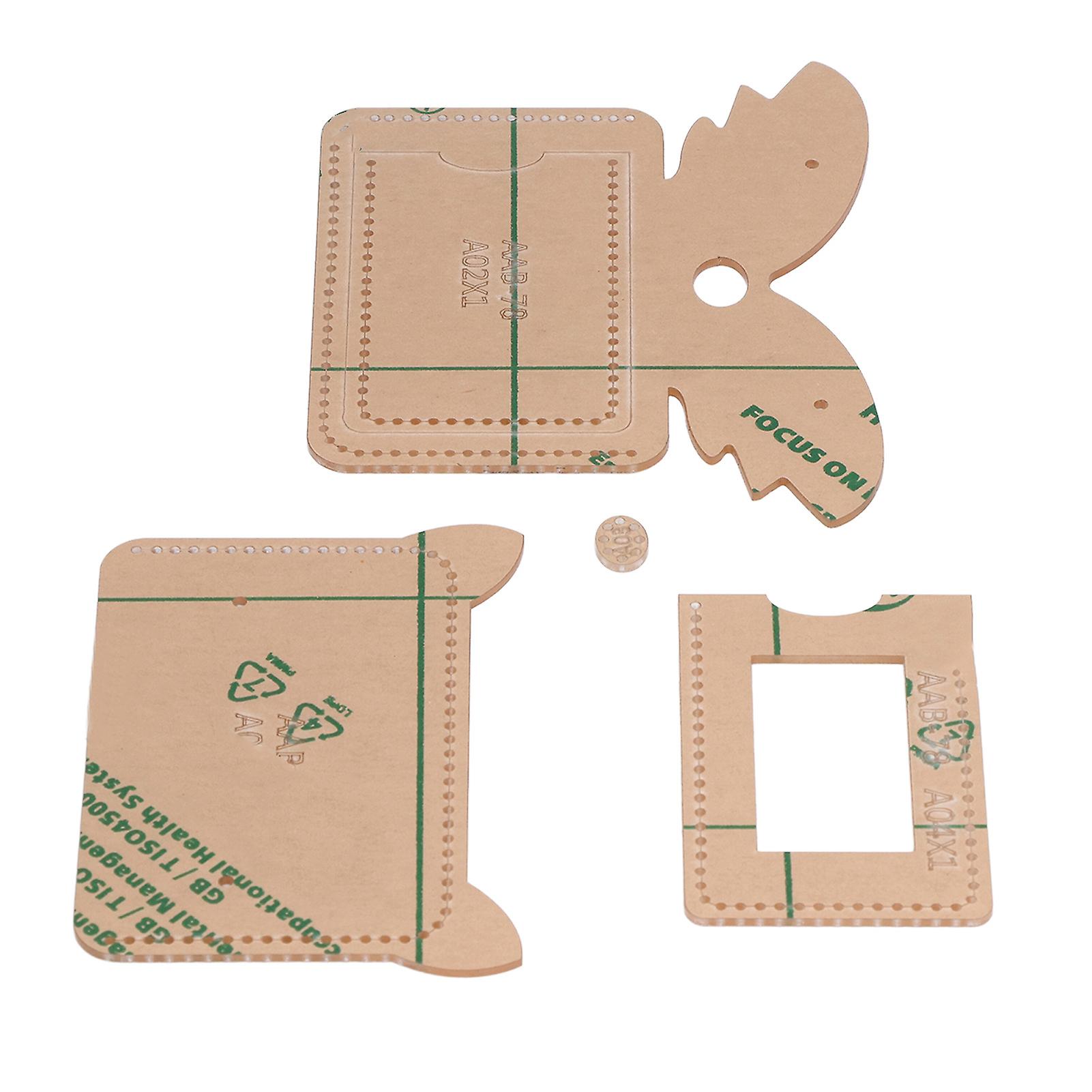 DIY Acrylic Template 12x8.5cm Wallet Stencil Durable Reusable Tool