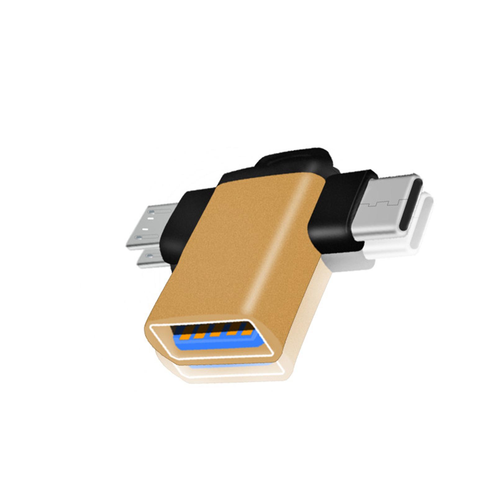 2-in-1 Type-C Micro USB OTG Adapter Data Transmission Converter for Tablet Phone Laptop