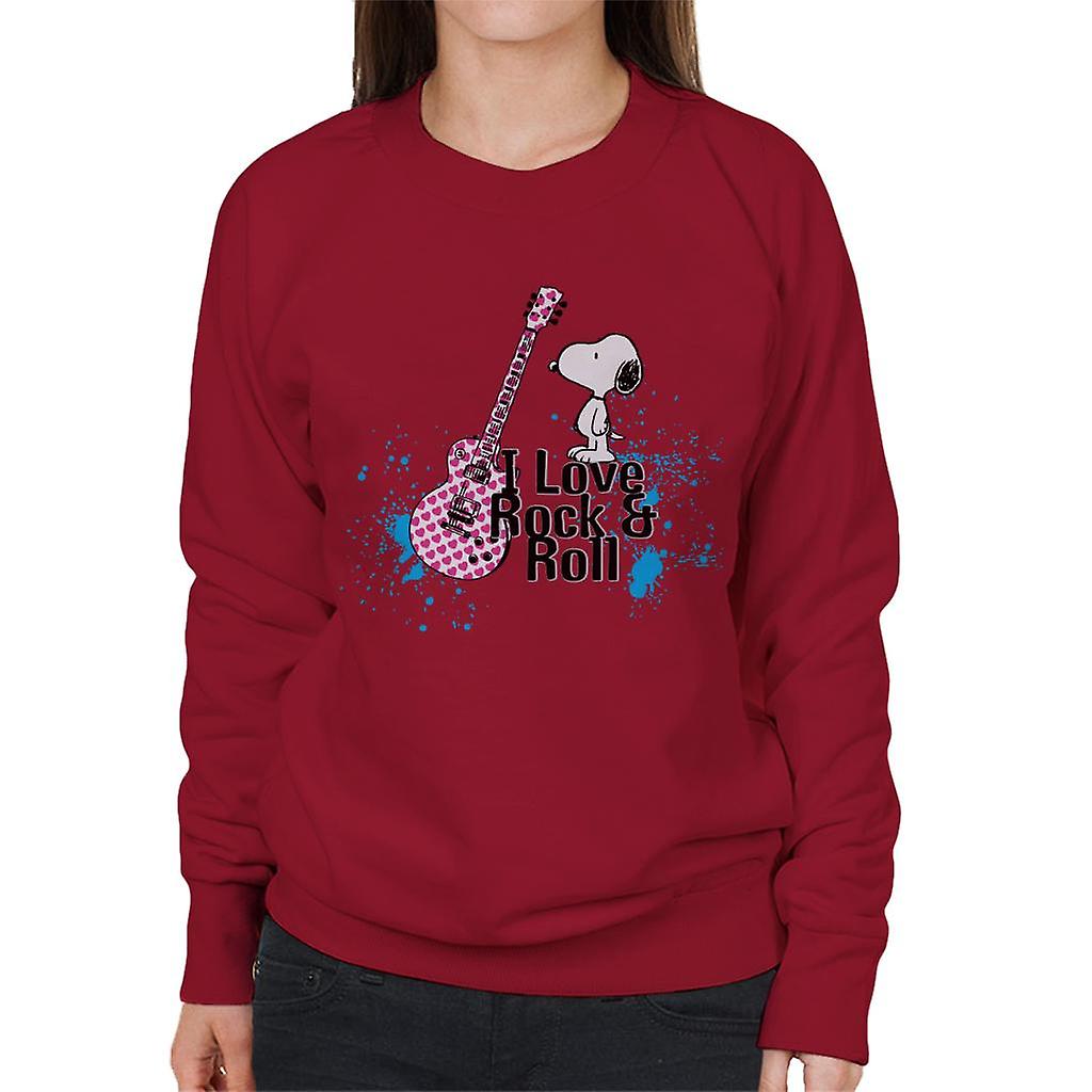 Peanuts I love Rock & Roll Snoopy Women's Sweatshirt