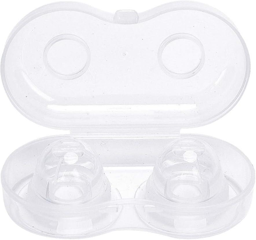 Correcteur de mamelon, 2 PCs produits de thérapie de mamelon de gel de Silicone d'extracteurs de mamelon pour les mamelons inversés plats avec le cas