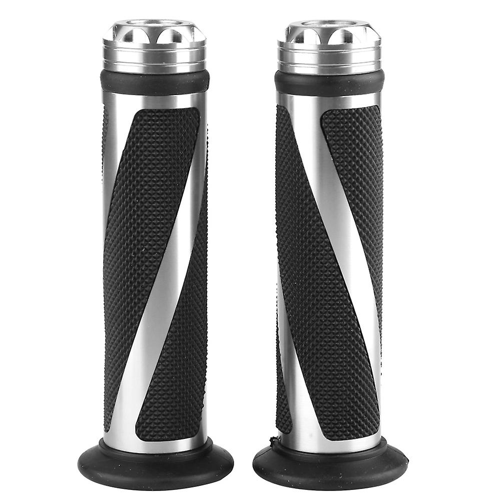 Motorcycle Handlebar,1 Pair Aluminum Rubber Rubber Handlebar Grip Handlebar Grips World-Class Design