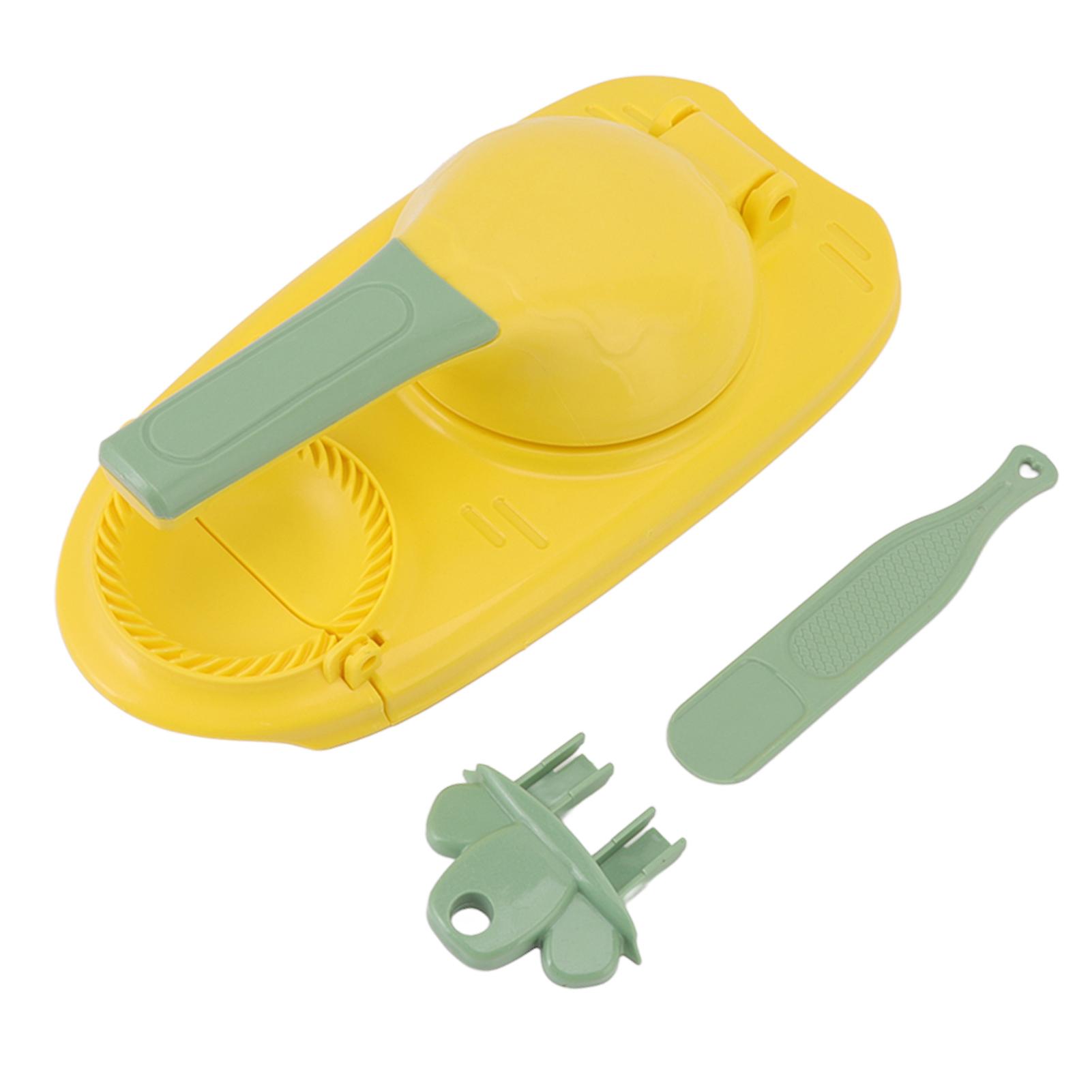 in 1 Ravioli Maker, Easy to Use, Time Saving, Dumpling Wrapper Mold for Home, Restaurant, Yellow