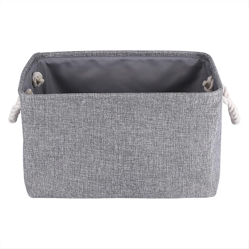 Foldable Fabric Storage Bin Basket toy Clothes Towel Laundry Box Container Grey L