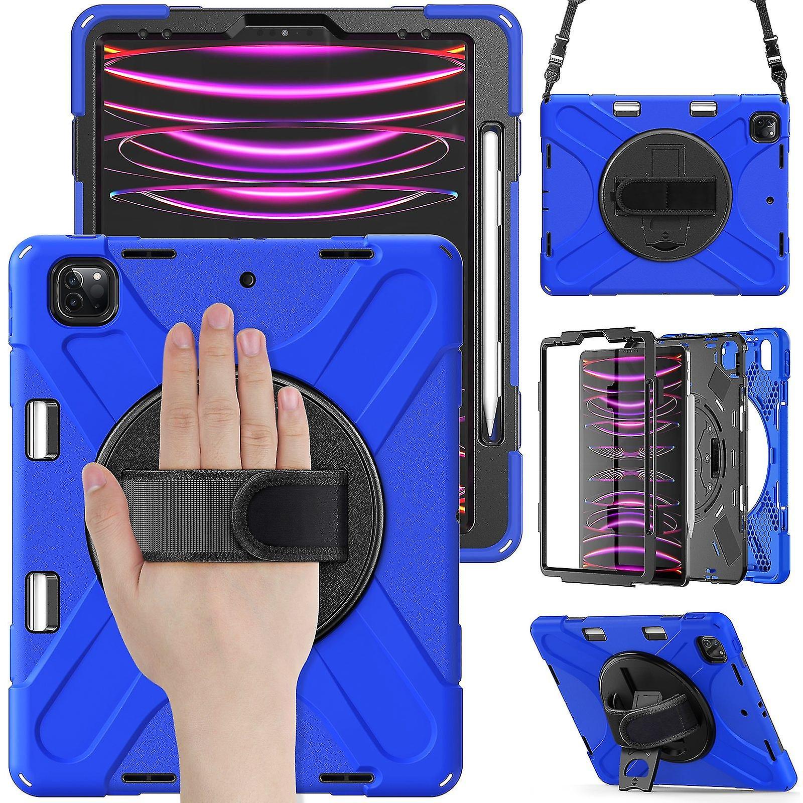 Silicone + Pc Case For Ipad Pro 12.9 2022 / 2021 Blue