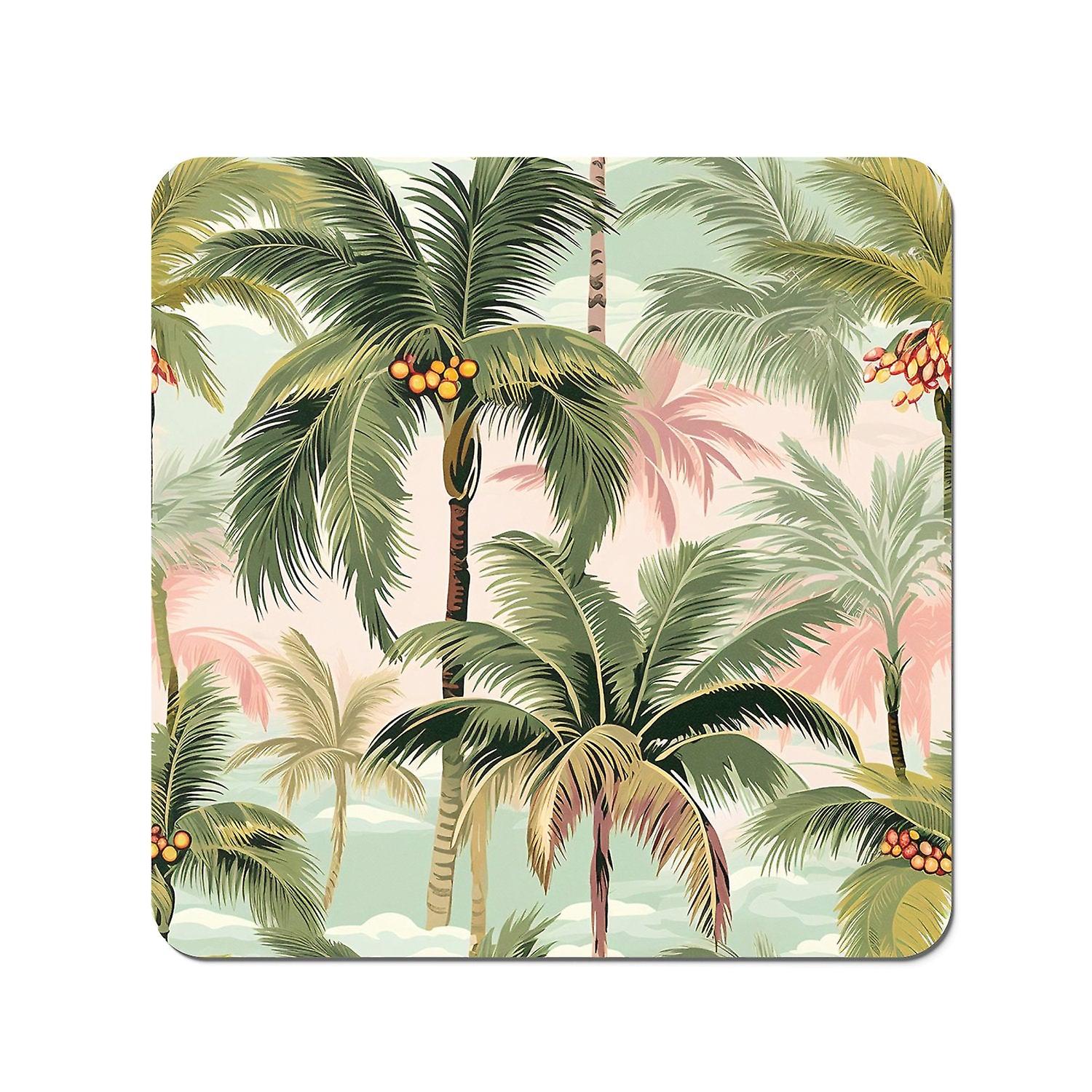 Palm Trees Pattern Coasters