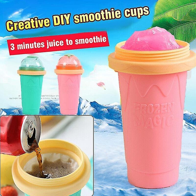 Slushie Maker Cup Quick Freeze Magic Squeeze Cup Milkshake Cup Ice Cream Maker