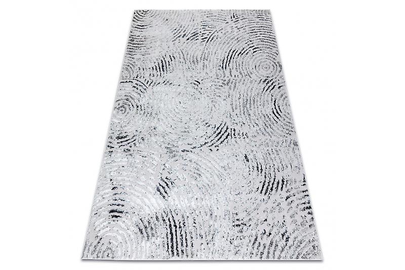 Modern MEFE carpet 8725 Circles Fingerprint - structural two levels of fleece grey