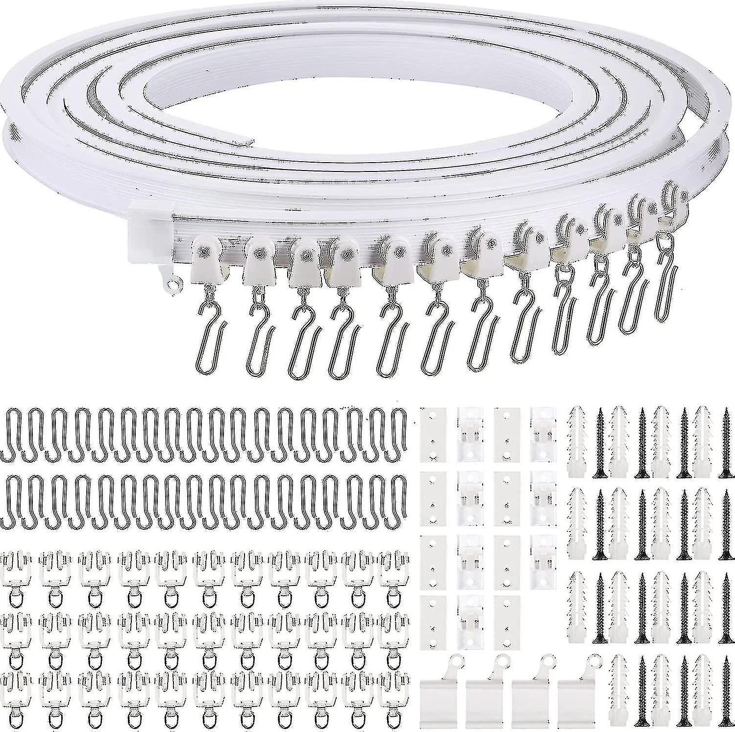 5 Meters Bendable Ceiling Curved Curtain Track Flexible Ceiling Cur...