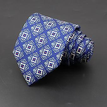 New Men's Silk Tie Classic Dot Flower Floral Jacquard Soft Tie Accessories Casual Wear Necktie Wedding Business Party Gift