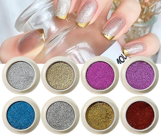 Nail Glitter Mirror Effect Nail Chrome Powder Manicure Accessories Set
