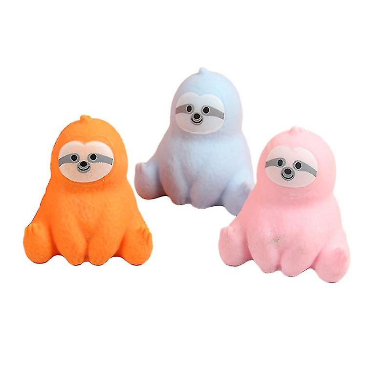 3pcs Sloth Shape Squeeze Toy