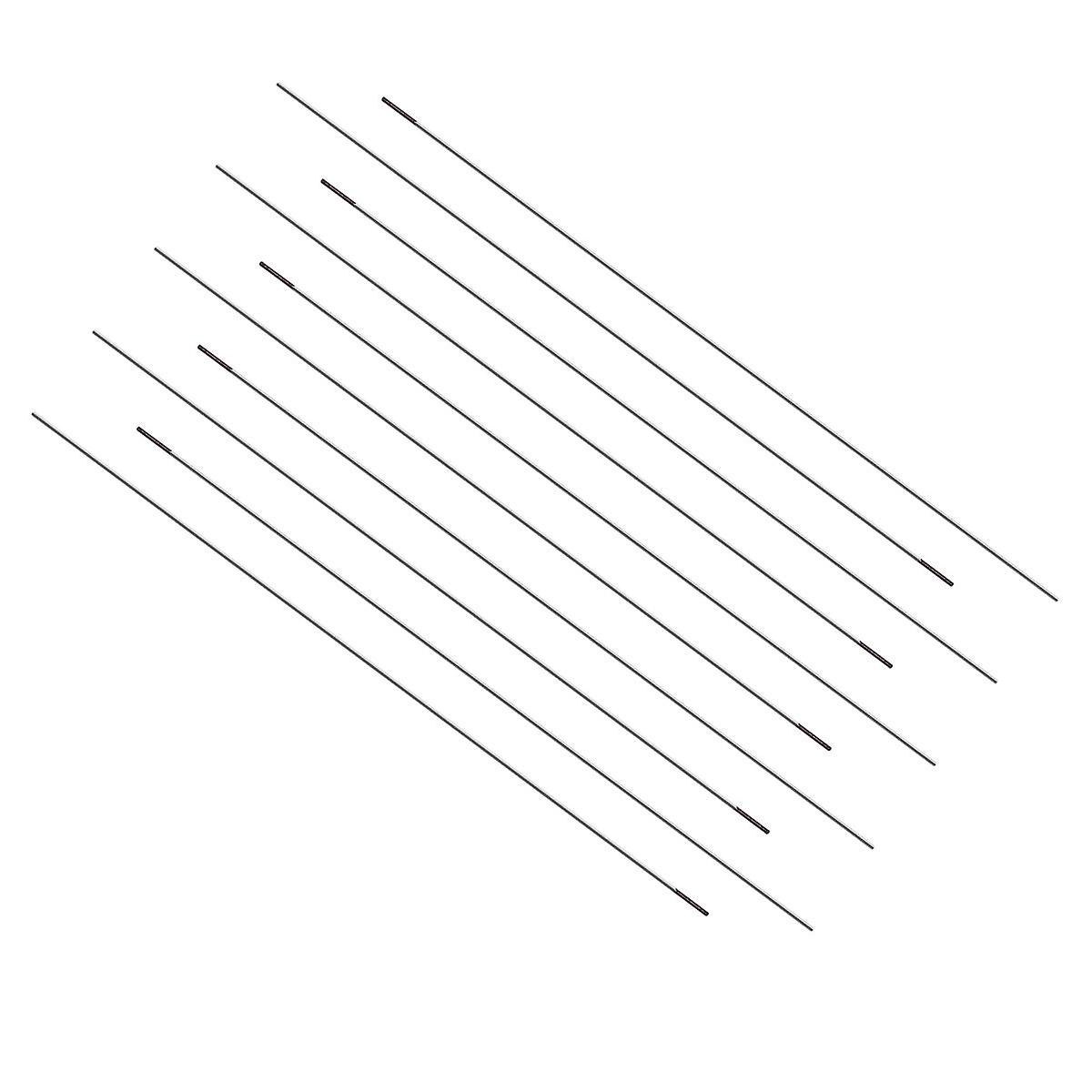 10Pcs 1.0-4.0mm Tig Tungsten Lanthanated Welding Electrode Purple Wes Tip Rod