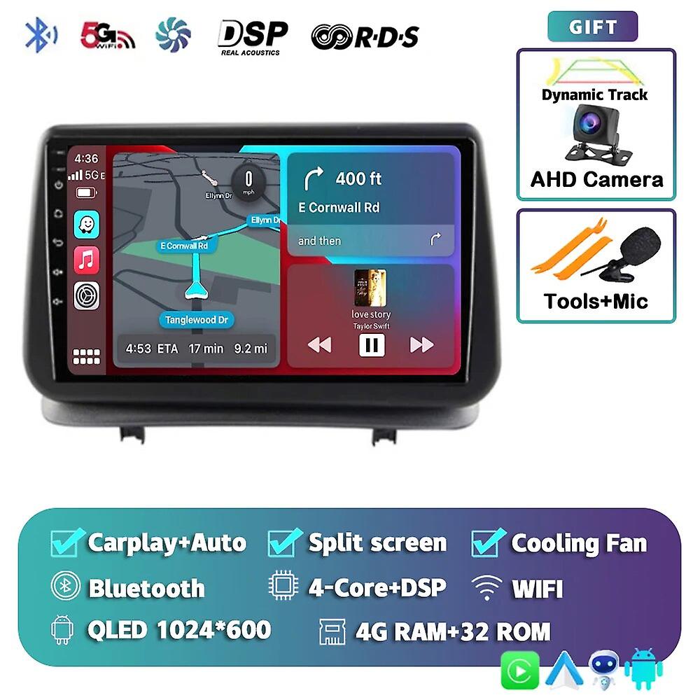 Android 13 Carplay Auto For Renault Clio 3 Clio 3 2005 - 2014 Car Radio Multimedia Navigation Gps Player Stereo Wifi+4g Bt Dsp
