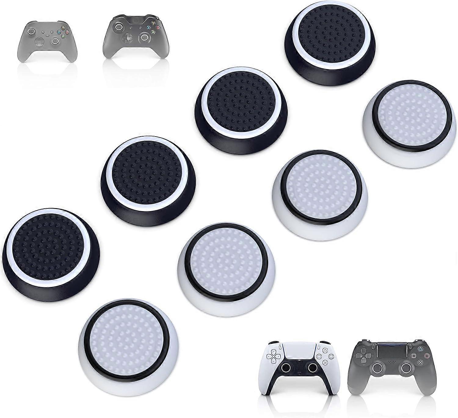 8x black and white thumb lever cap handle accessory set XBOX One Seri