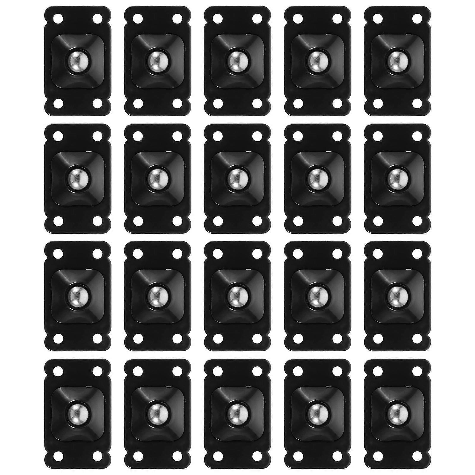 20pcs Self Adhesive Caster Wheels 360 Degree Swivel Adhesive Wheels Paste Type Universal Wheels