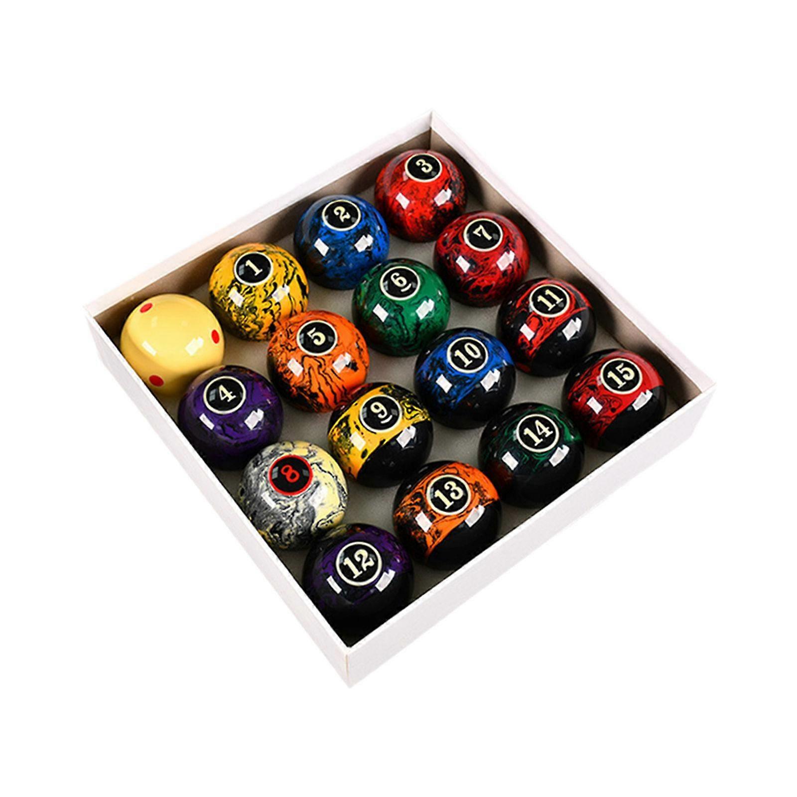 16 Pieces Pool Table Balls 2.25" Billiard Balls for Playroom Recreation Game