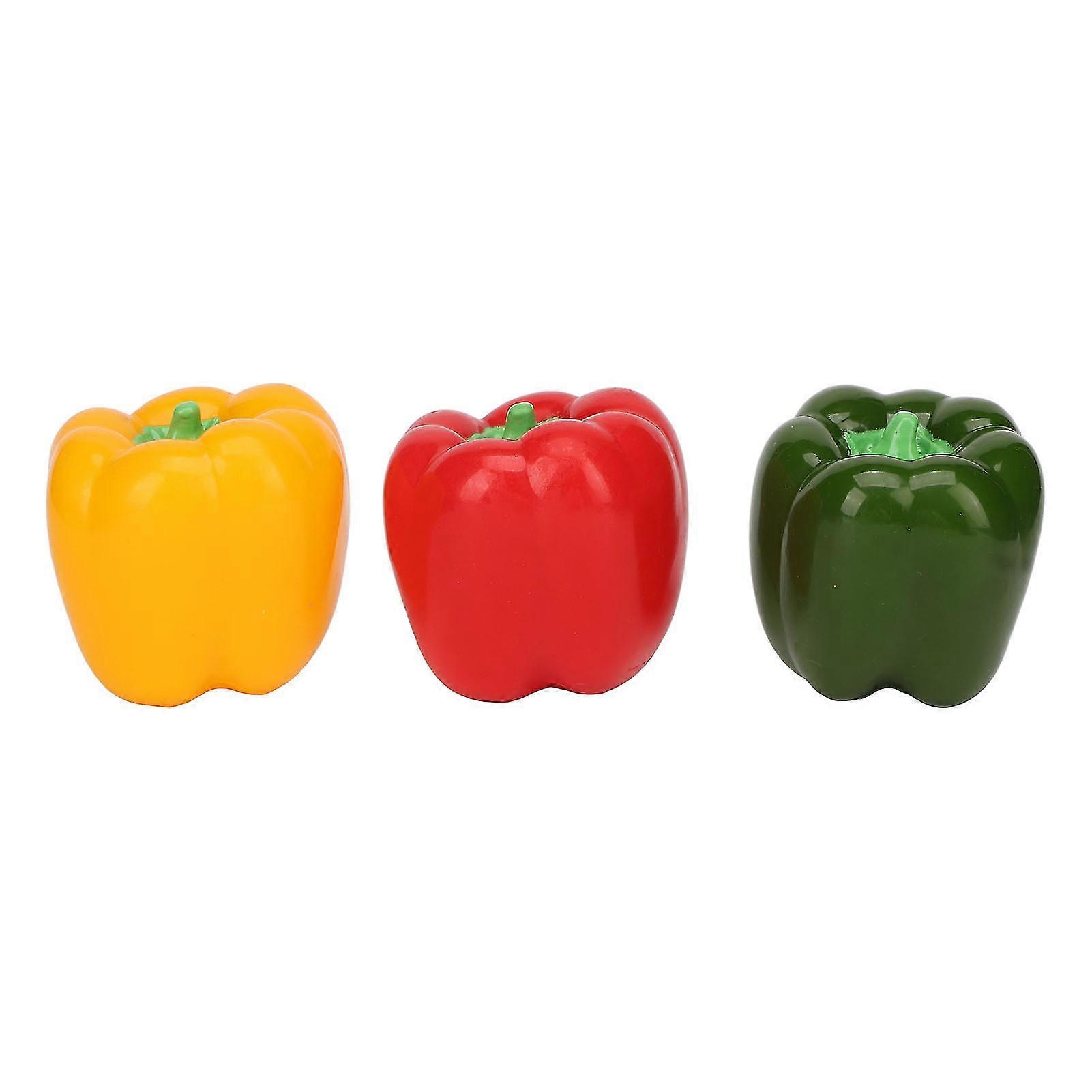 Pepper Shaped Squeaky Chew Toy for Medium Dogs, Interactive Teeth Grinding Toy