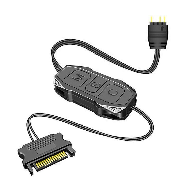 ARGB Controller 5V 3-Pin auf SATA Netzteil Mini RGB Controller 3PIN Hub