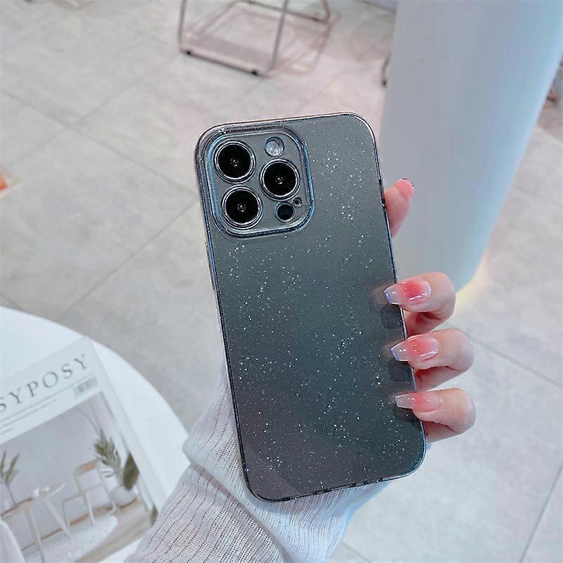 Apply to Bling Glitter Neon Color Phone Case For iPhone 14 13 12 11 Pro Max XR X XS 8 7 Plus SE3 Soft Silicone Shockproof Twinkle Cover mobile phone c