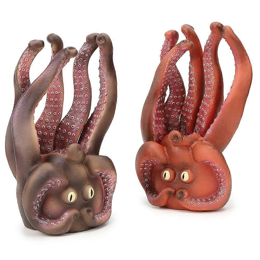 2pcs Animal Head Hand Puppet Highly Simulation Children Educational Model Toy#3