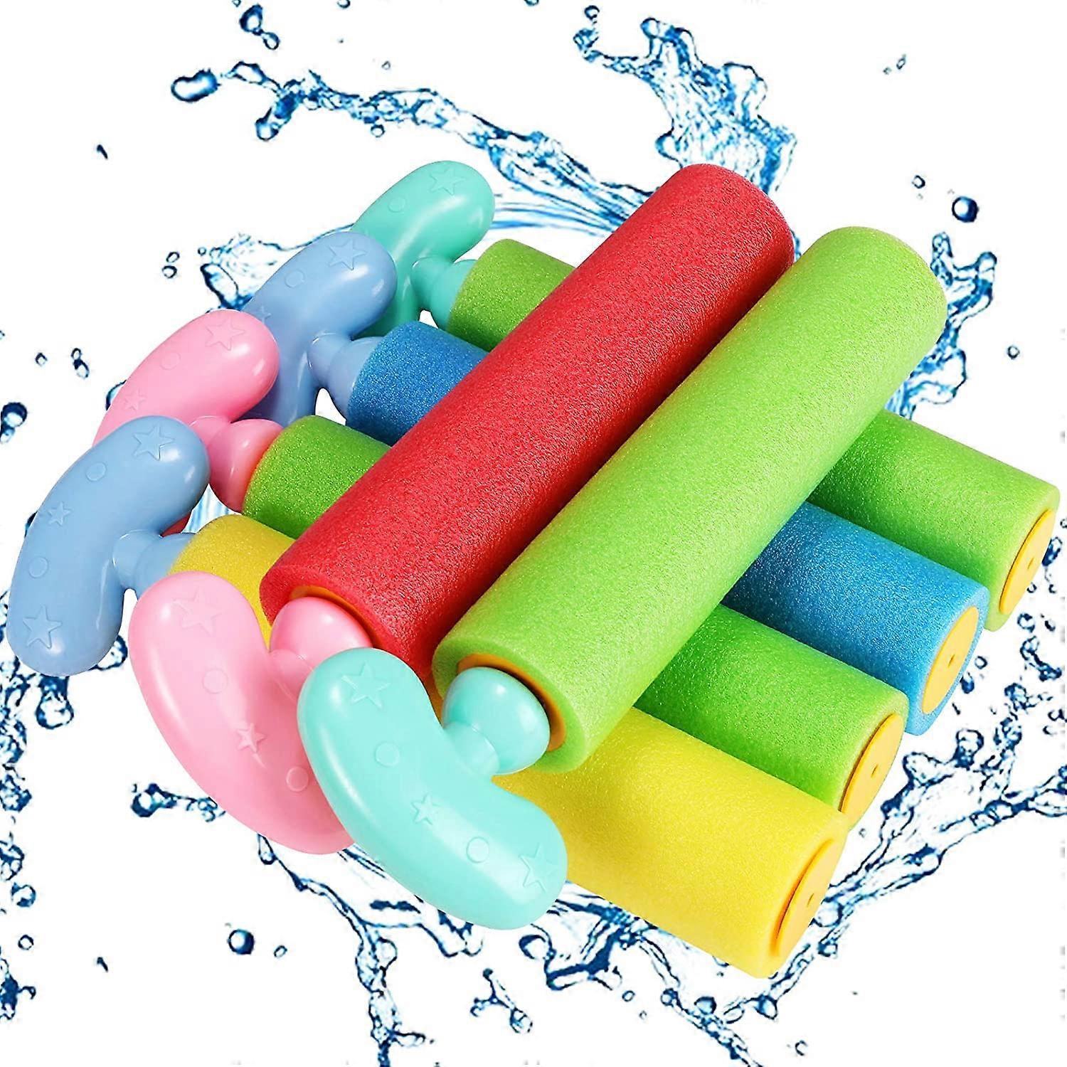 6pcs Colorful Foam Lightweight Water Spray Gun Pull-Out Beach Toys for Kids