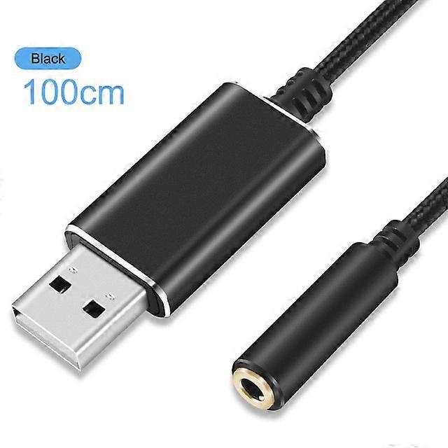 Microphone Mm Audio Cable Ps4 External Sound Card In USB To Jack