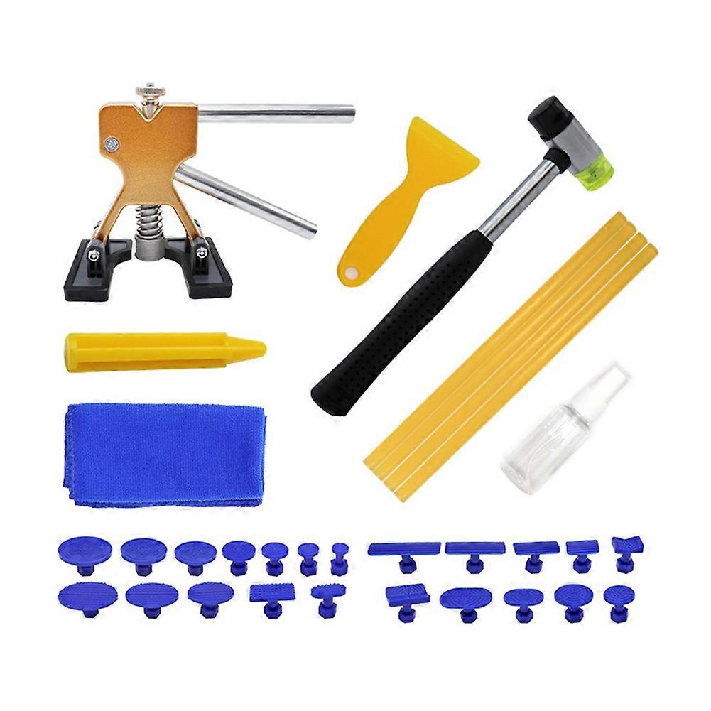 Car Dent Repair Tools Kit Slide Reverse Hammer Suction Cup Sheet Auto Body Paintless Dent Removal T