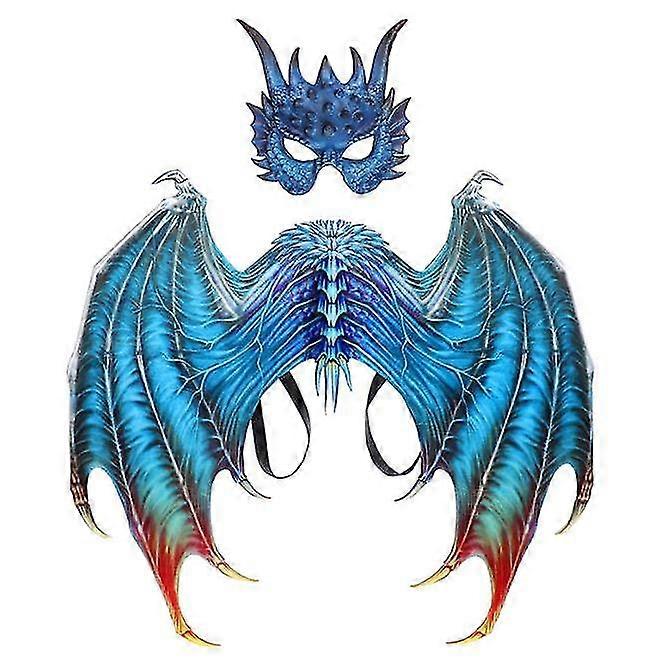 Costume de dragon, ensemble de masque de queue d’aile de dragon