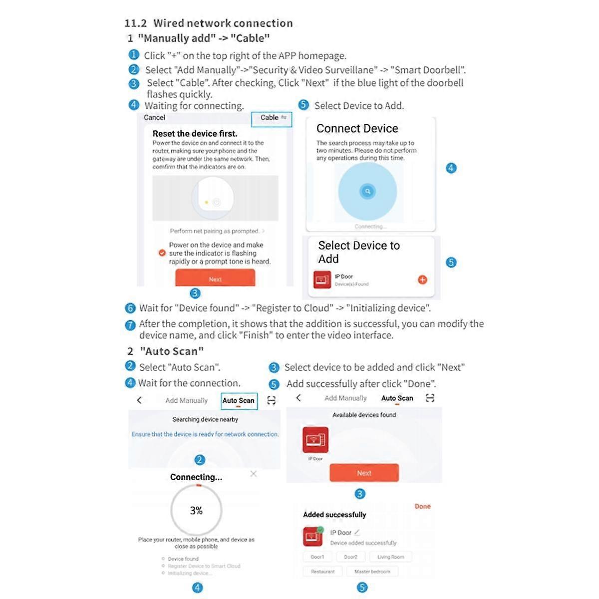2MP Tuya Smart Video Doorbell WiFi Outdoor Door Bell 1080P Camera WiFi Video Intercom Wireless Doorbell Camera EU Plug