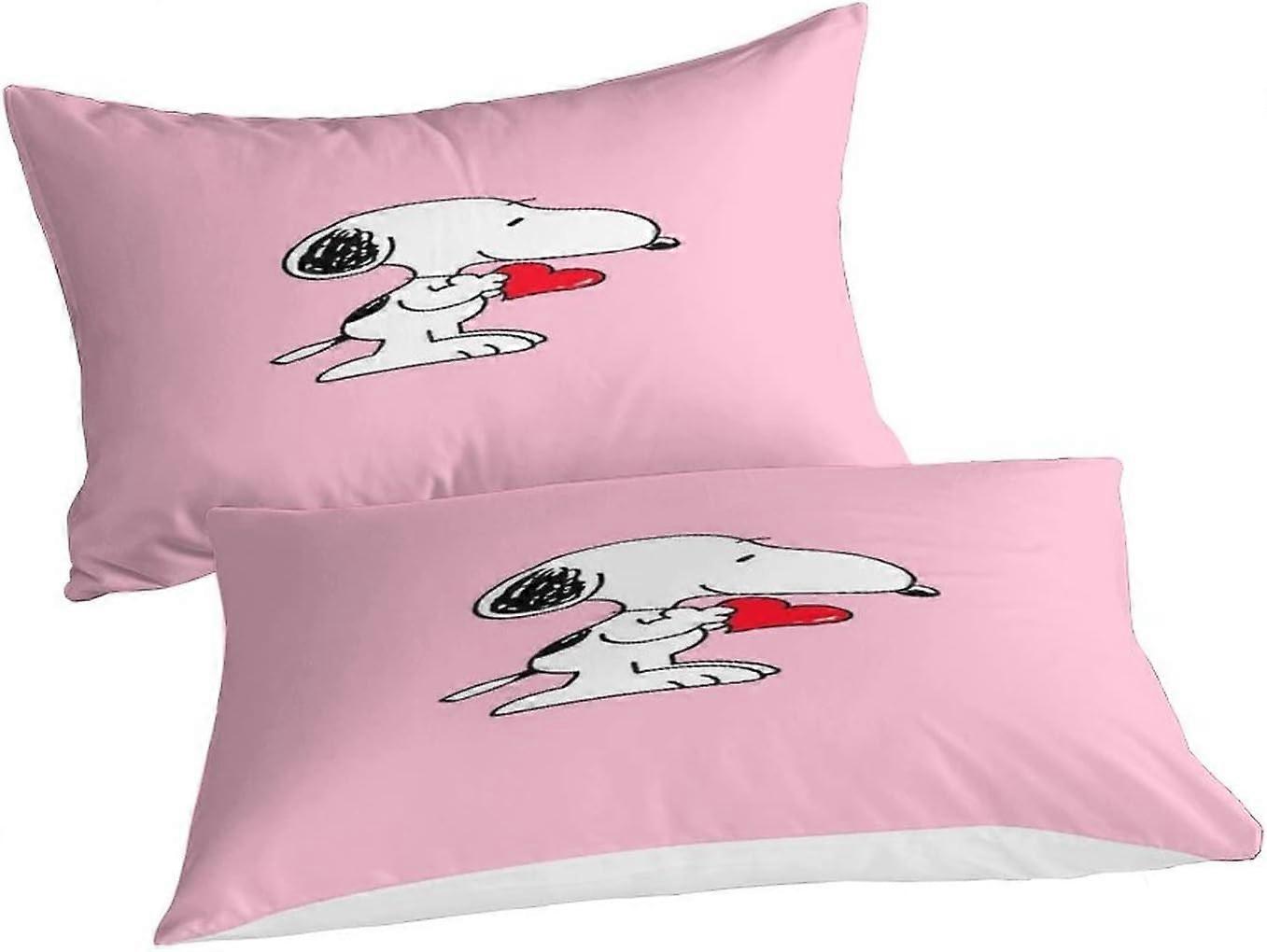 Parure Lit Enfant My Sweety Pop 2 Pièces - Housse Couette 100x135cm + Taie 40x60cm (Snoopy)