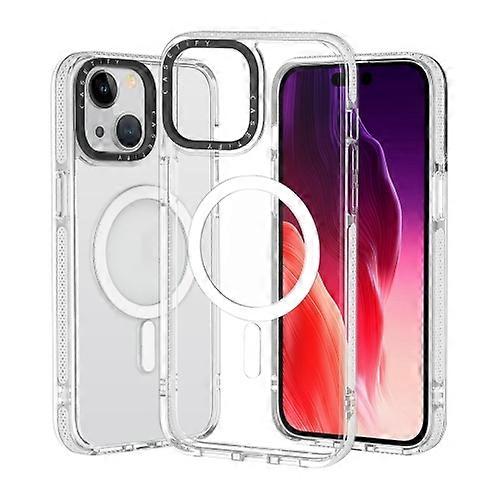 For iPhone 15 Magsafe Magnetic Shockproof TPU + PC Phone Case