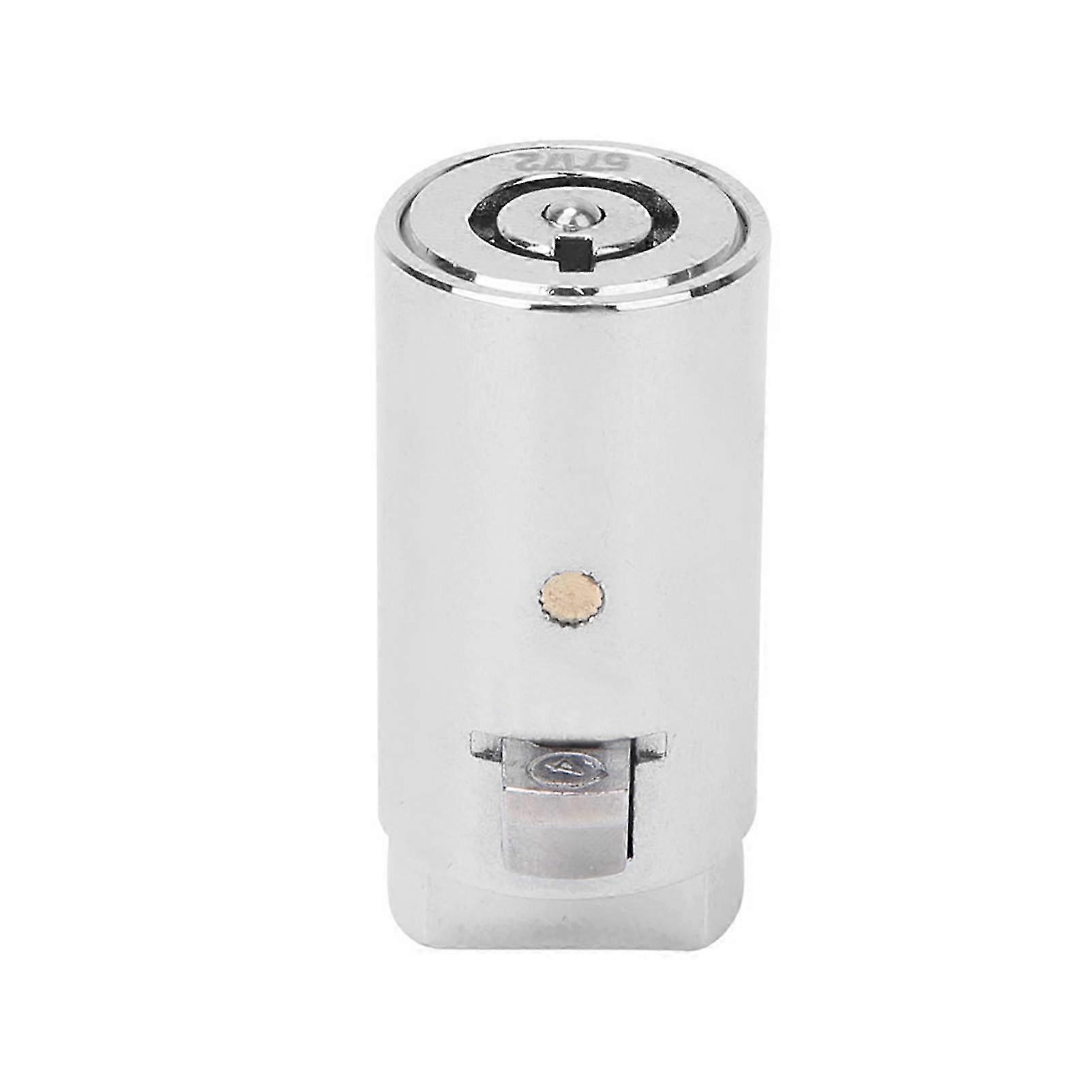 Zinc Alloy Chrome Color Single Opening Key Vending Machine Lock Cylinder for Automatic Selling Machines Industrial Tank Safe Box