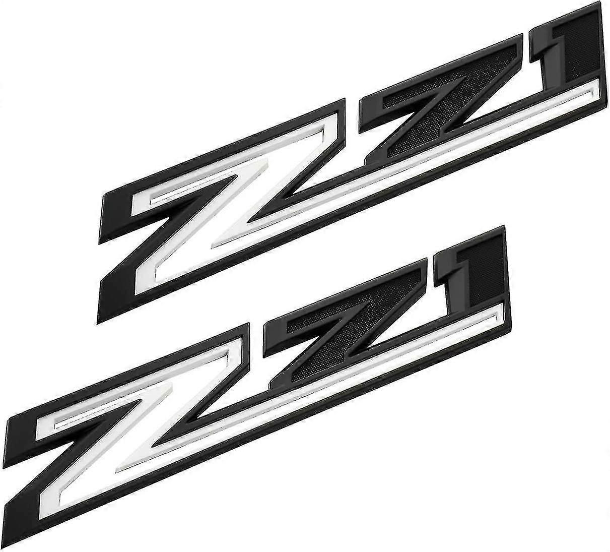 -new 2pcs New Z71 S Replacement For 2019- Silve 1500 2500 3500 Decal 84632695 Plate Oem (silver )