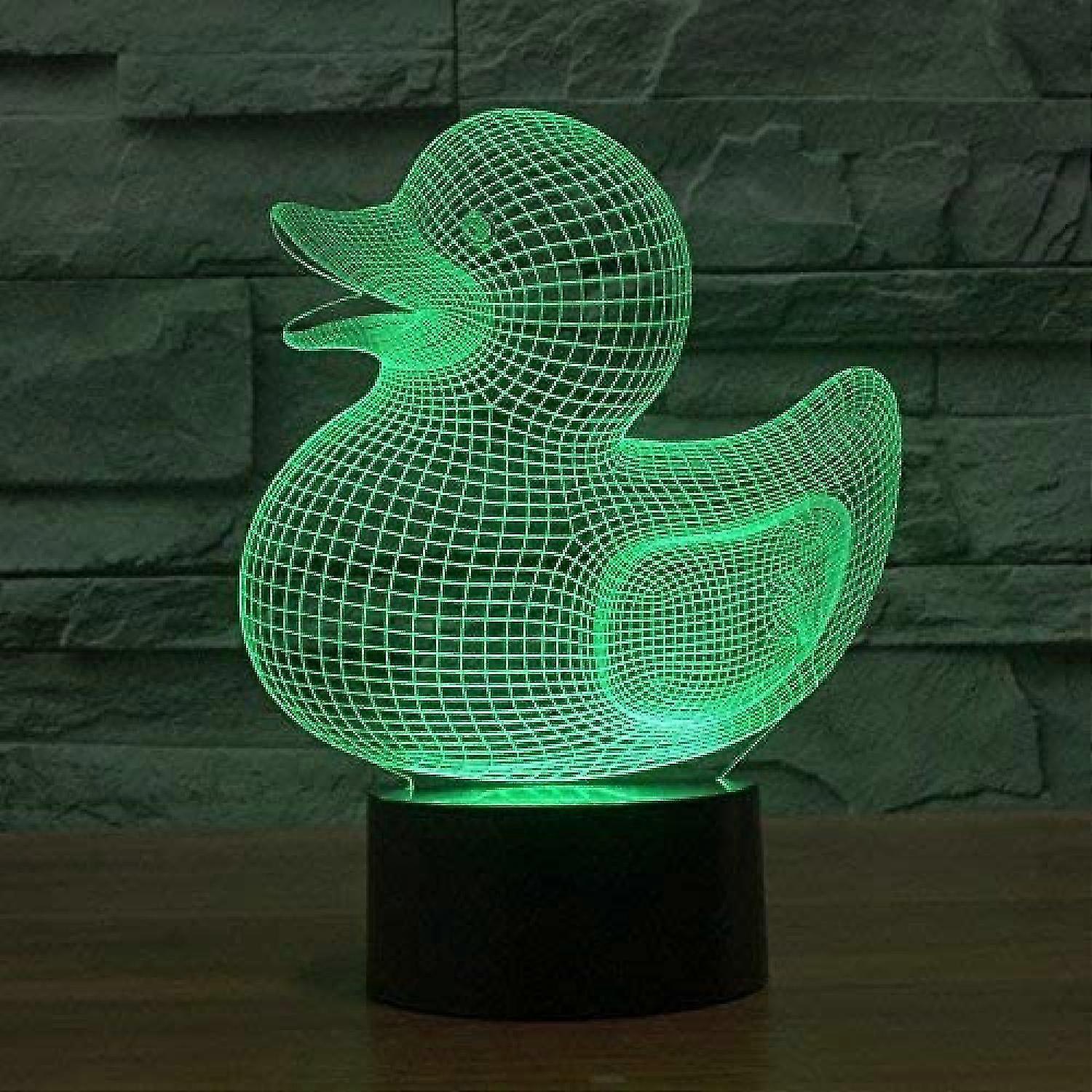 Oski Qinwei 3d Lamp Illus 7 Changing Touch S Table Desk Rat With Acrylic Flat Abs Base 21