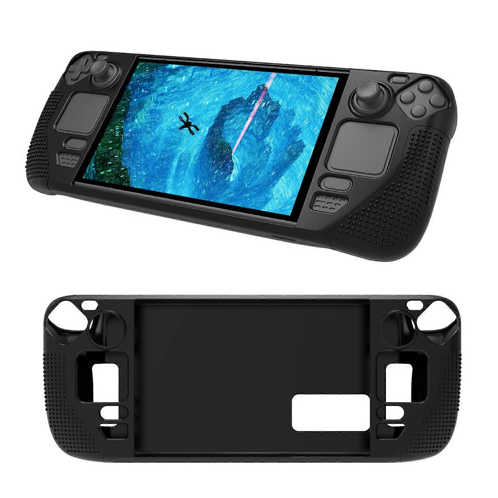 Silicone Game Console Case Anti Slip Protective Cover For Steam Deck