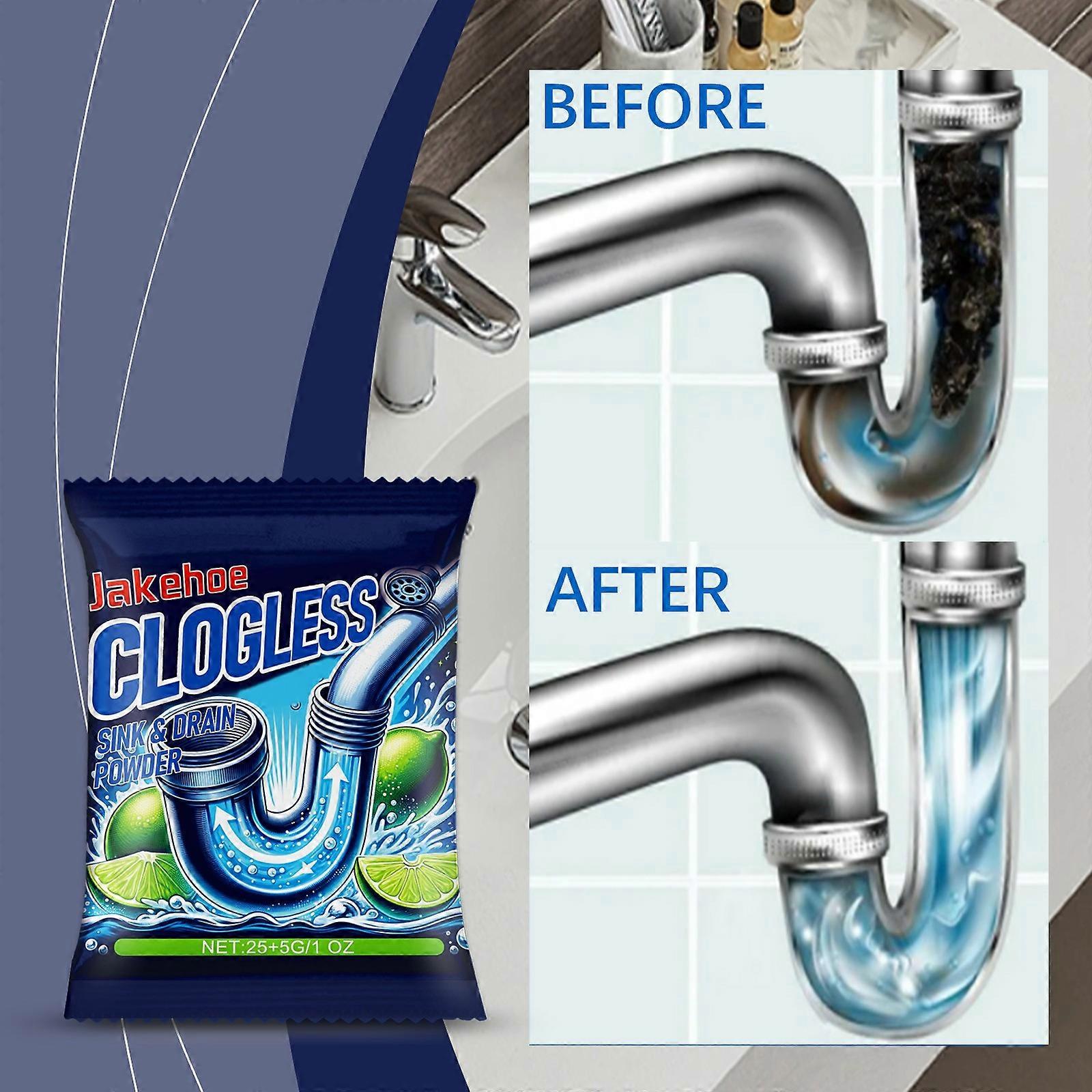 Easy To Dissolve Clogging Efficiently Dredge Cleaning Drains Household Pipe Unclogging Powder Avoid Prolonged Skin Contact With The Product Flye245742