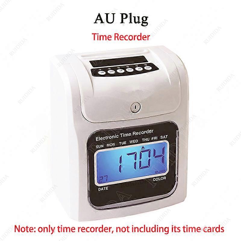 Recorder Digital Time Recorder Attendance Machine Time Card for Recorder Office Factory Staffs  Employee Check in Time Recording