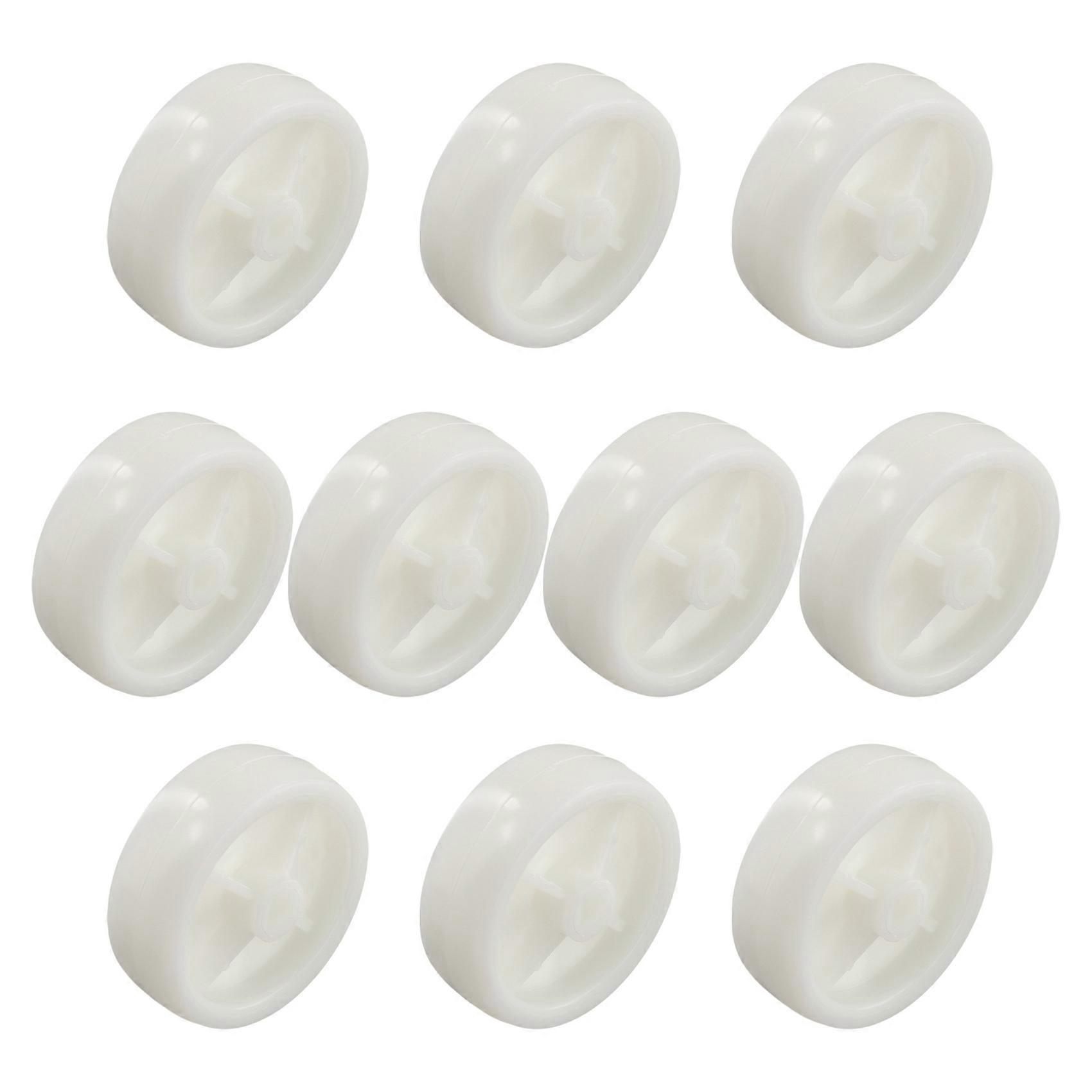 3 Inch Single Wheel Light White PP Plastic Small with Diameter 72mm Smooth Piece Folding Bed Pulley